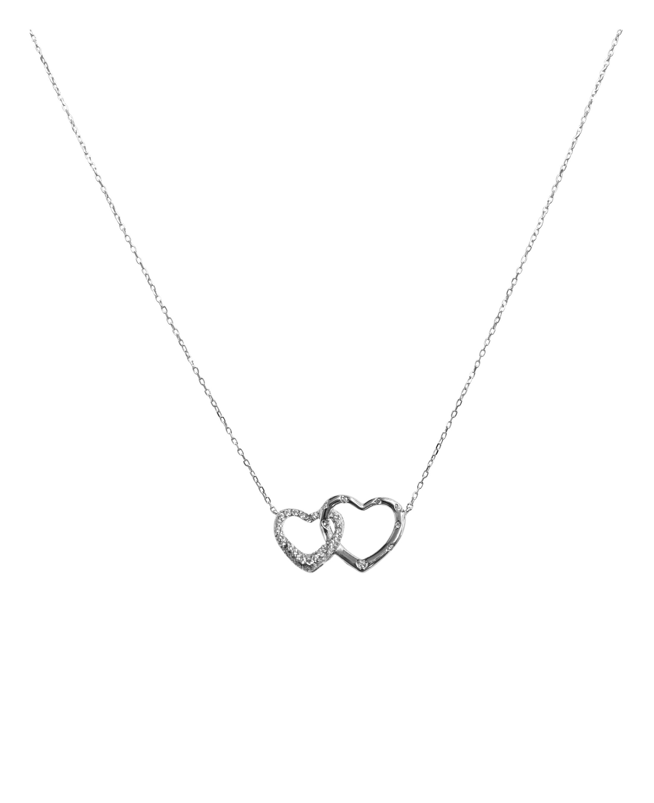Avotto – Lot De 2 Colliers En Argent 925 – Initiale A-Z Et Cœur – Pendentif Double Chaîne – Femme