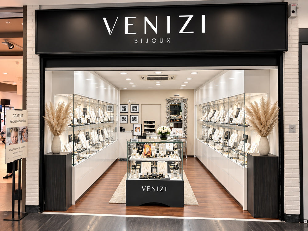 Exterior of the Venizi jeweller at Basilix Shopping Center