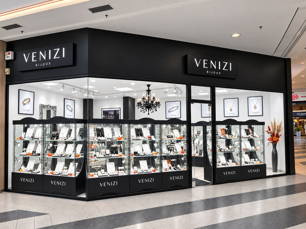 Façade extérieure de la bijouterie Venizi au Shopping Belle-Île