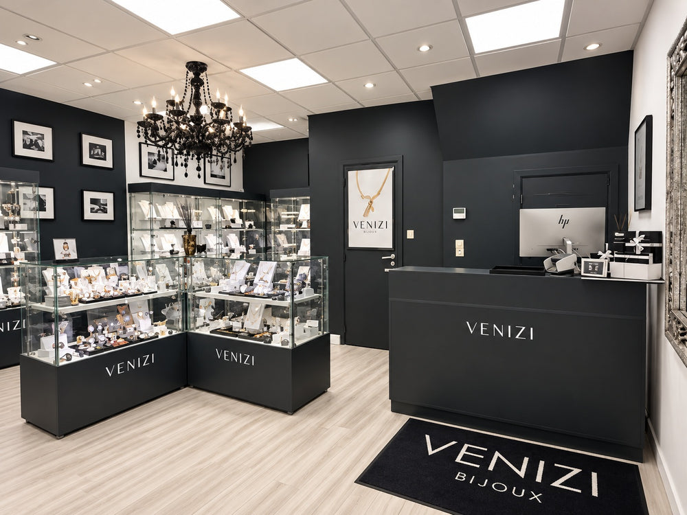 Intérieur de la bijouterie Venizi Leuvensestraat à Vilvoorde
