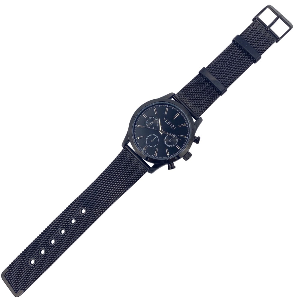 Montre pour homme métal noir