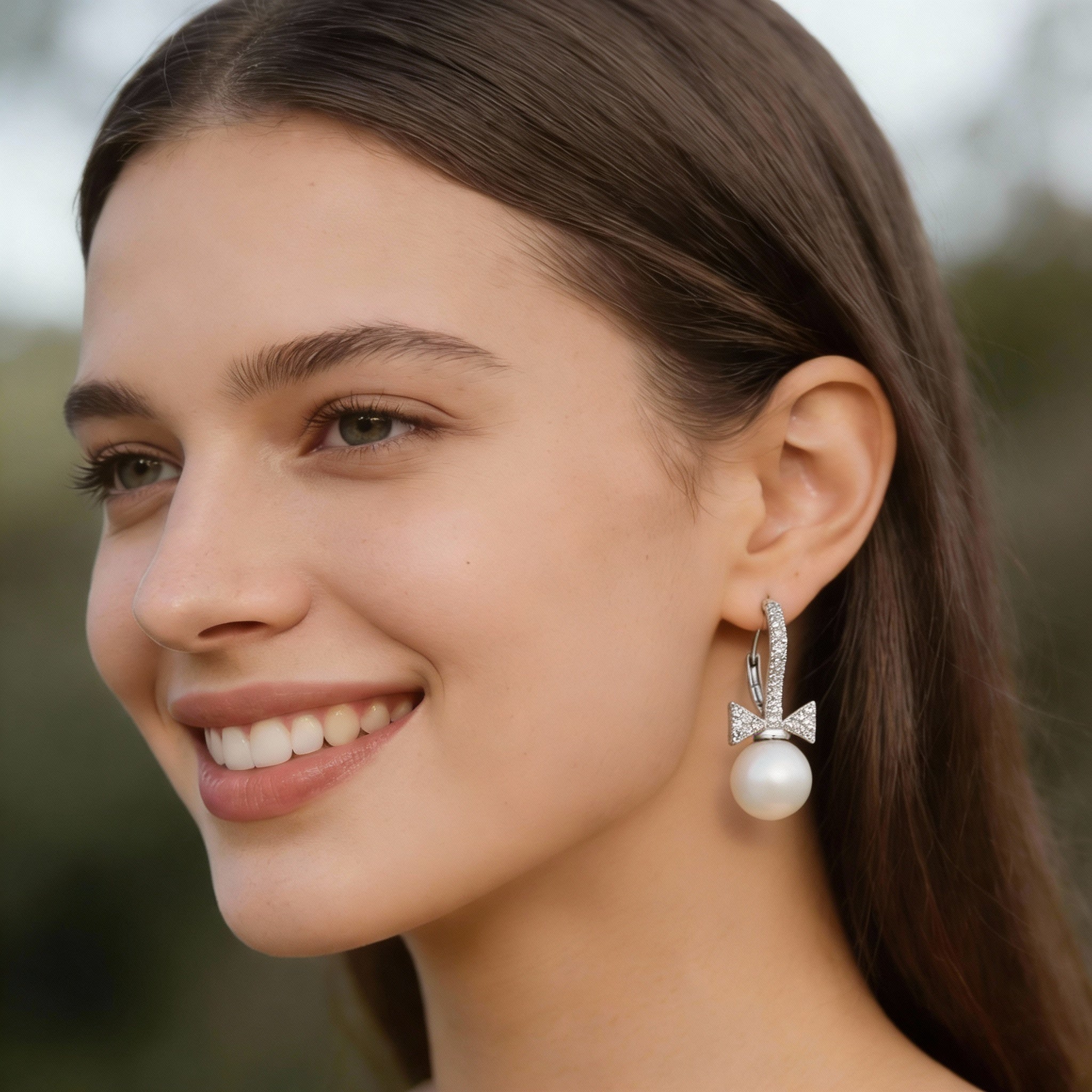 ZILVEREN MOUWEN MET PAREL EN KNOOP