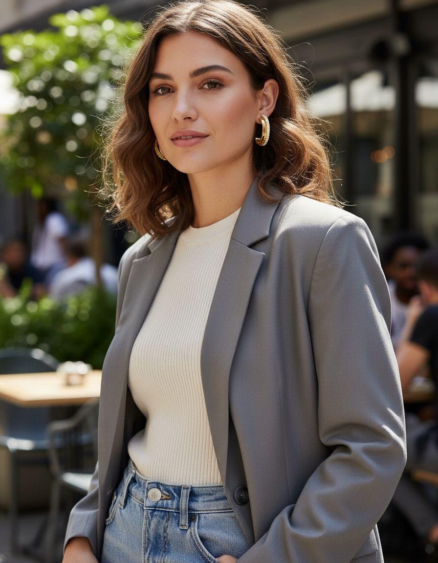 DEMI CREOLES EN ACIER DORE 2 RANGS AVEC STRASS