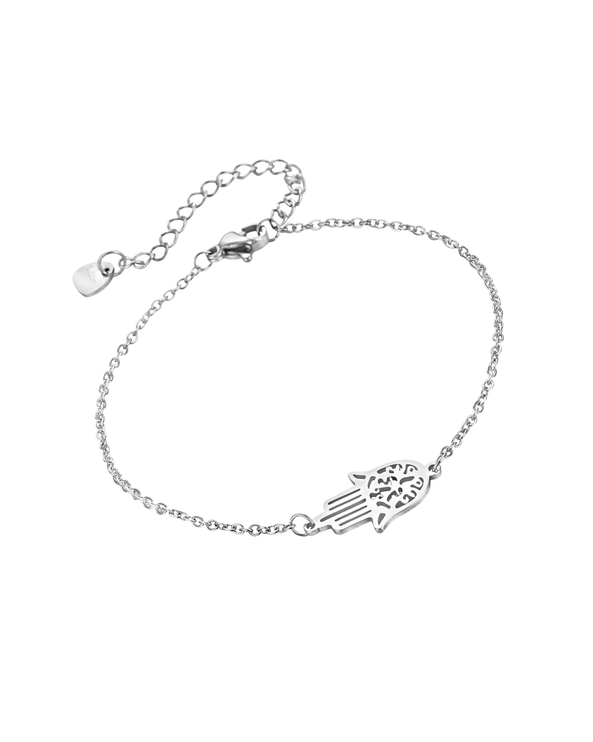 BRACELET EN ACIER AVEC MAIN DE FATMA