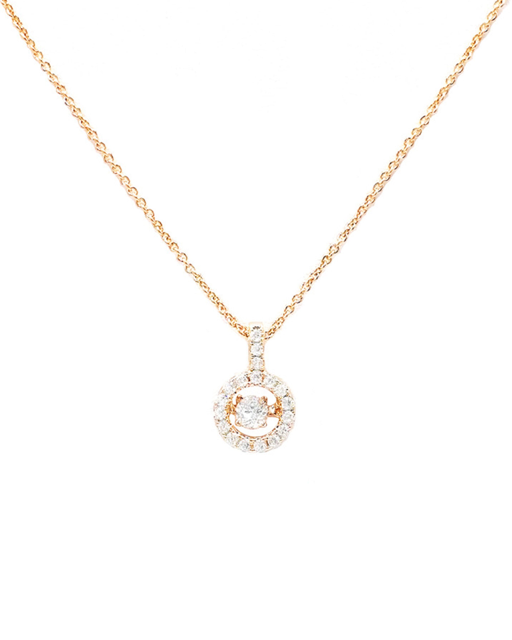 COLLIER EN PLAQUE OR PENDENTIF ROND ET BARRE AVEC PIERRES