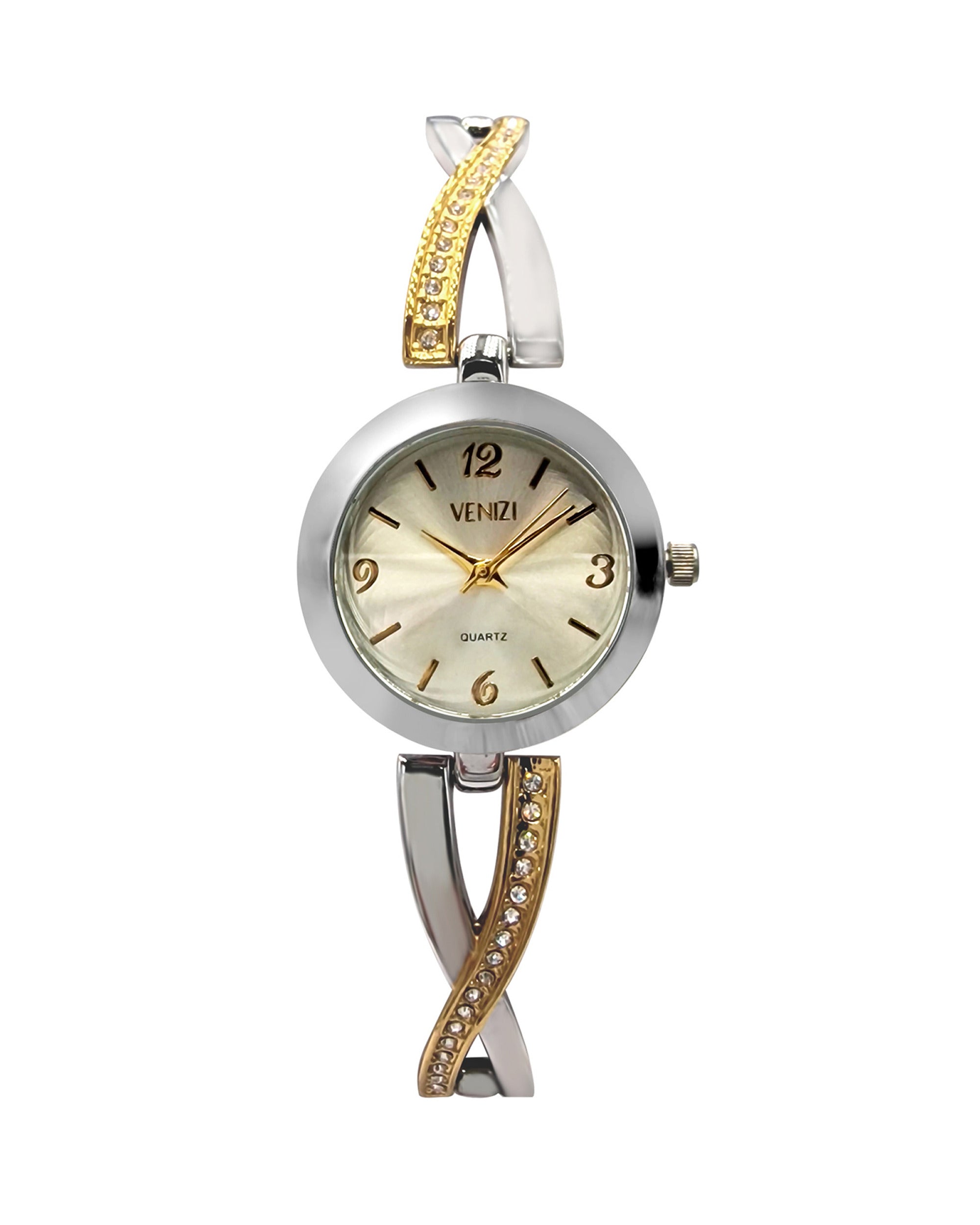 Montre Venizi bicolore avec strass