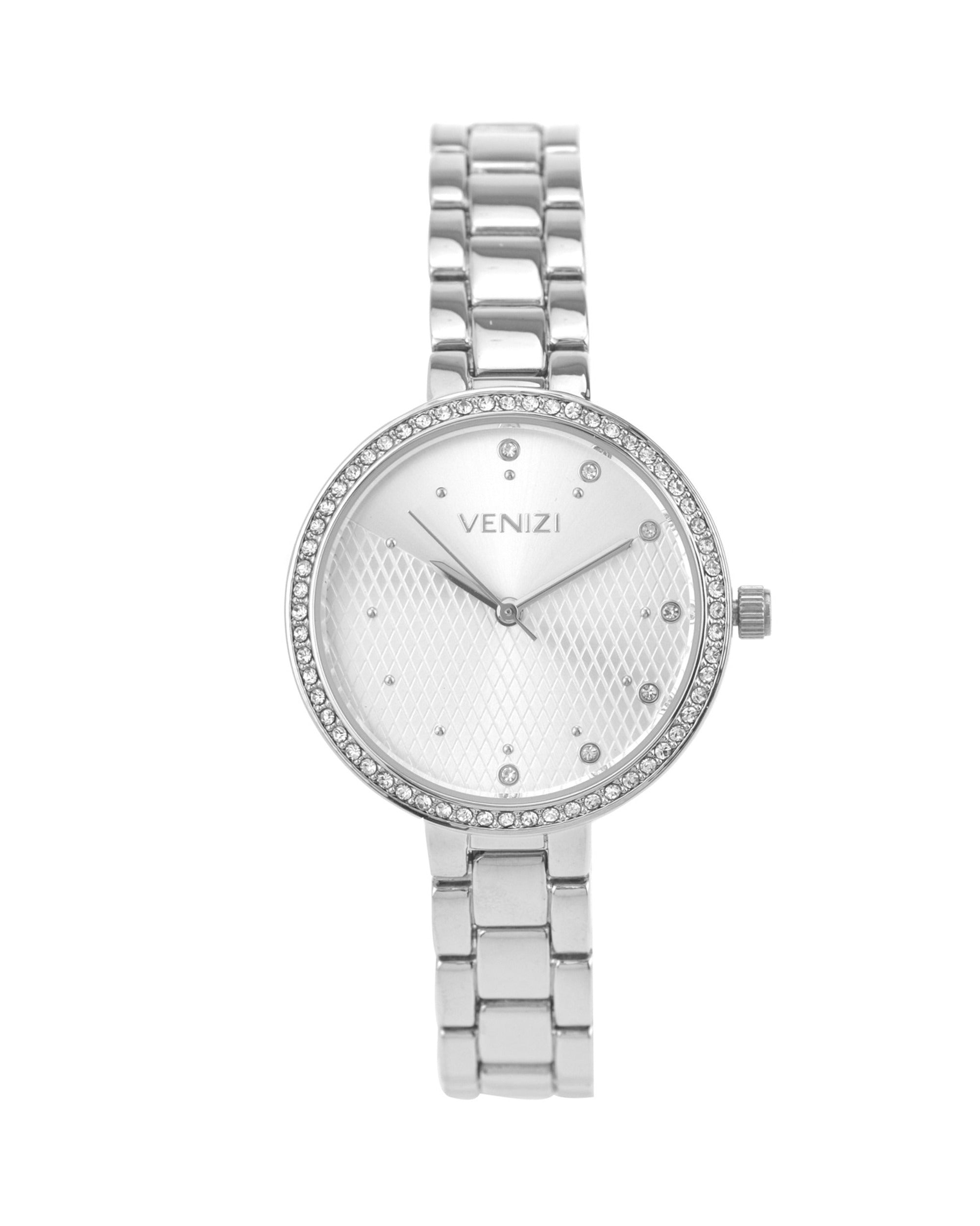 Montre Venizi argentée avec strass