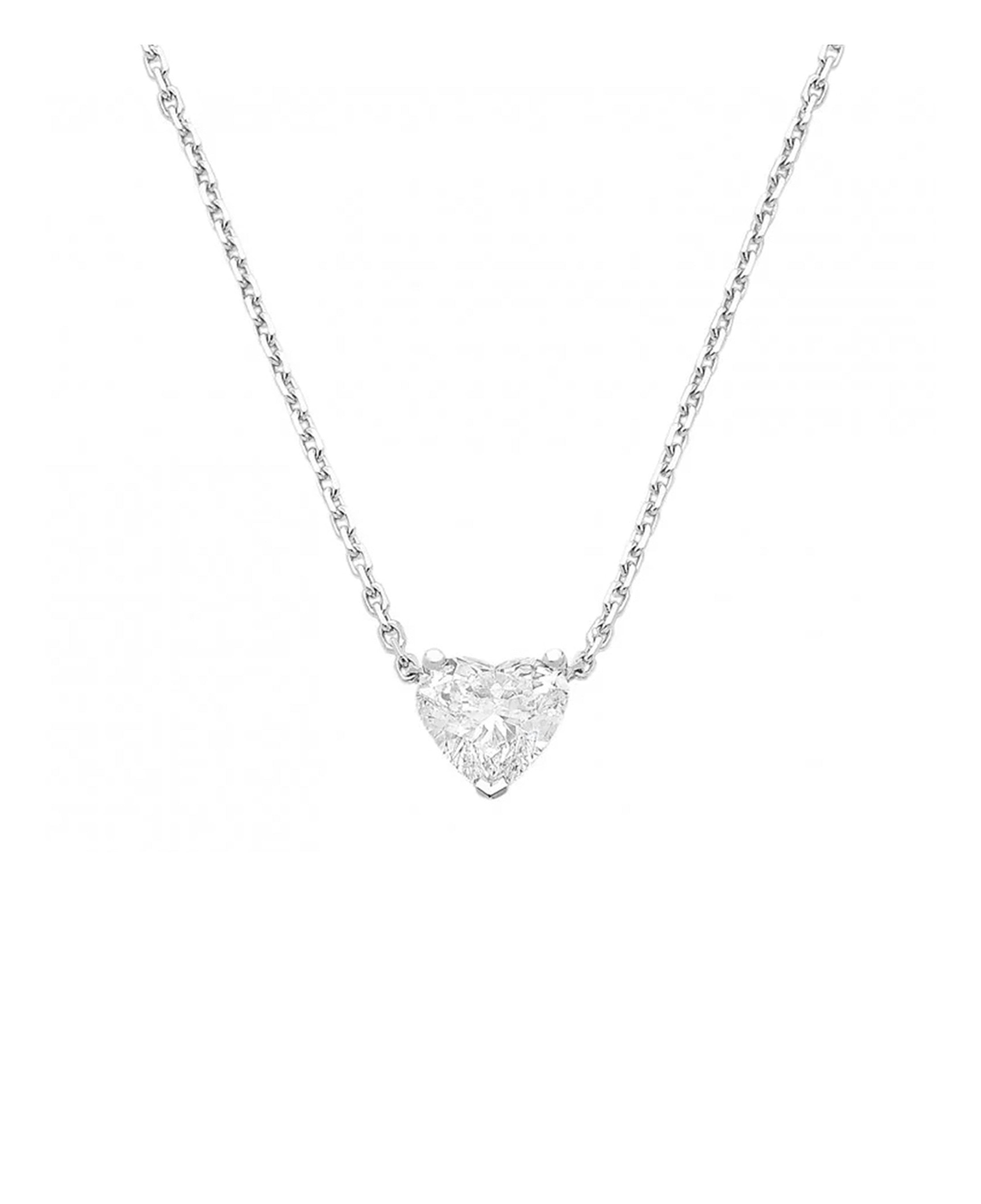 COLLIER EN ARGENT MOTIF COEUR