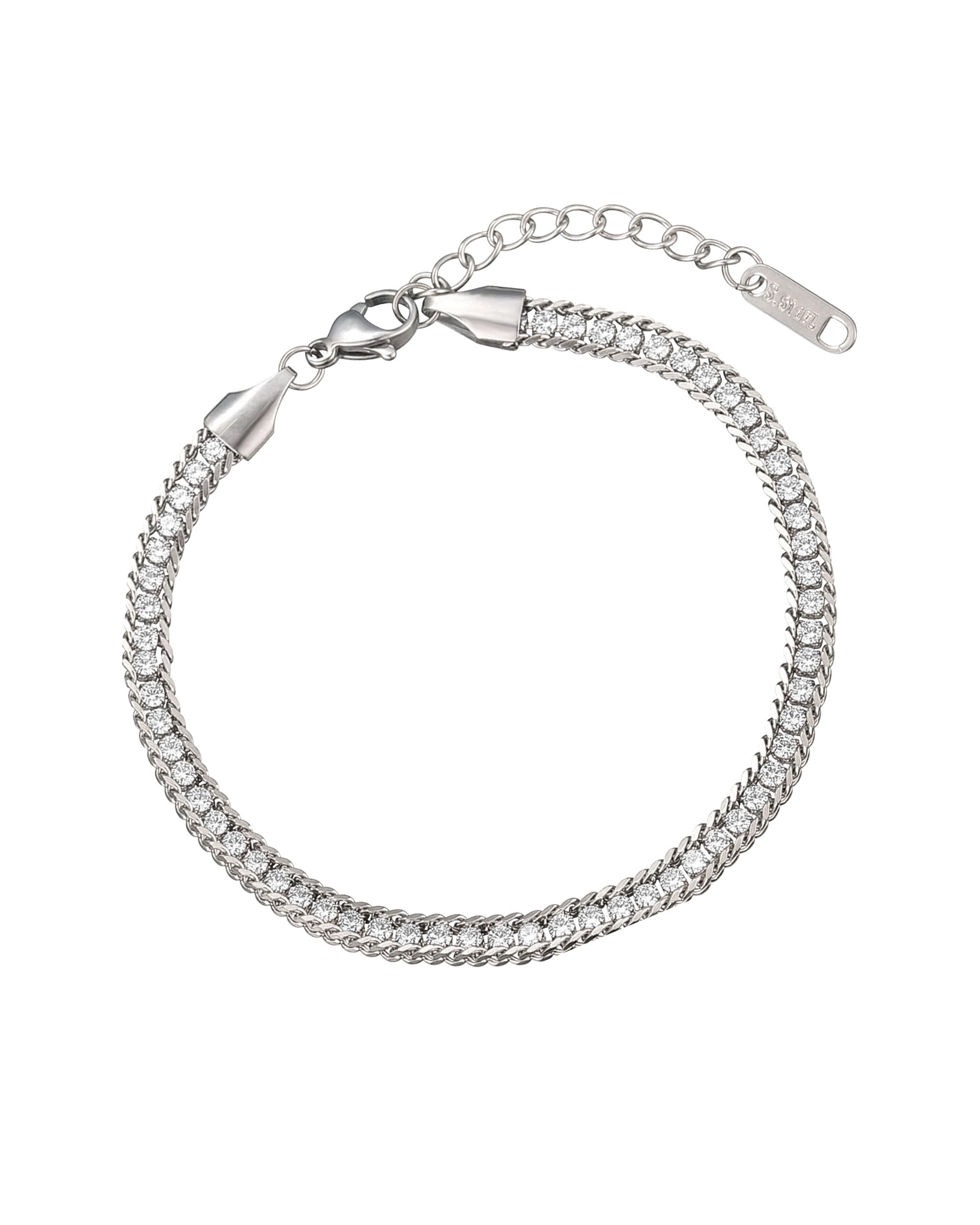 BRACELET RIVIERE EN ACIER
