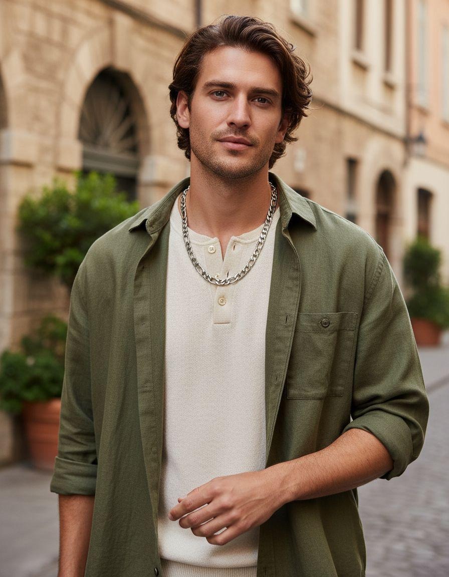 CHAINE EN ACIER MAILLE FIGARO 8.5MM