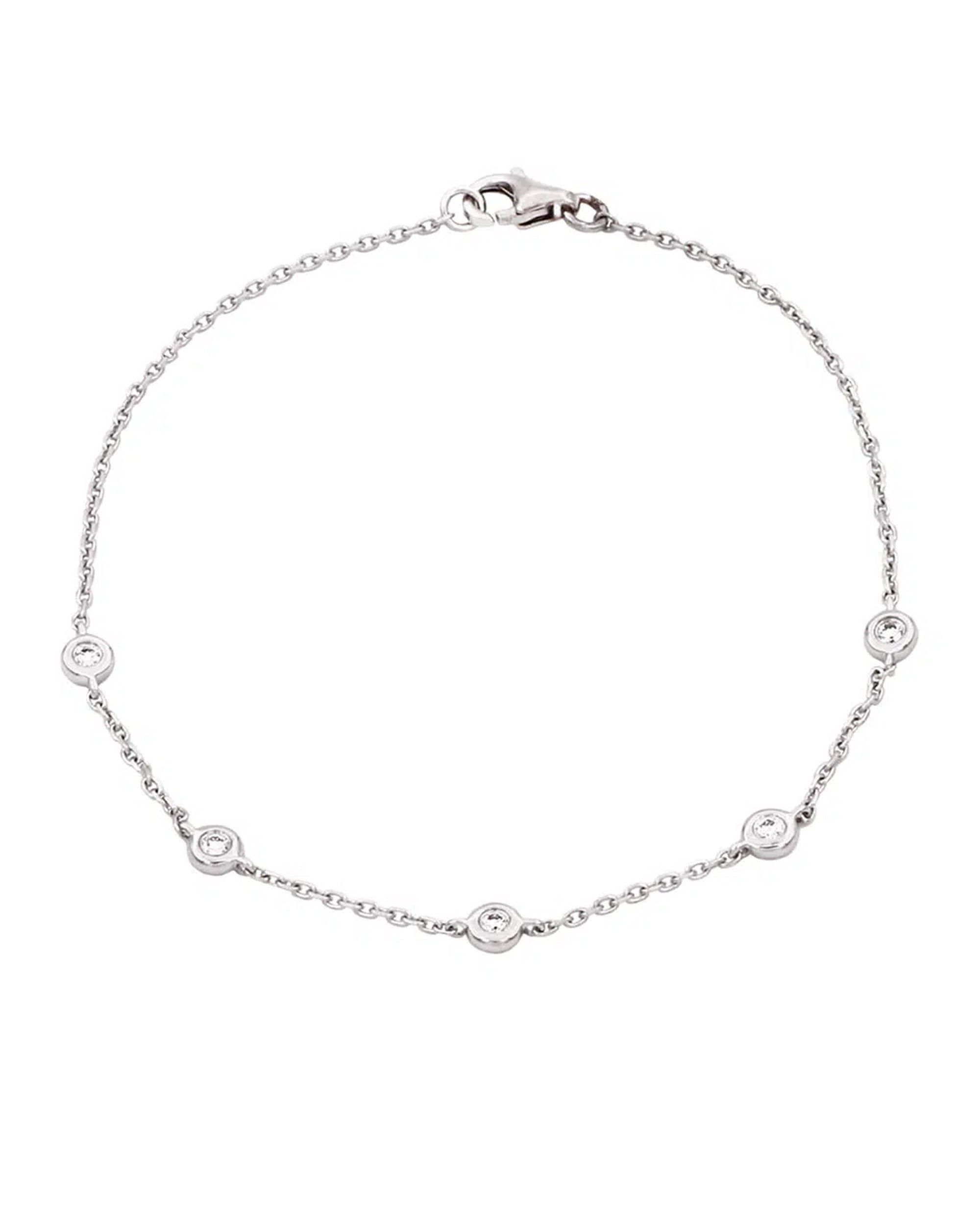 VENIZI | Bracelet fin pour femme en argent avec pierres