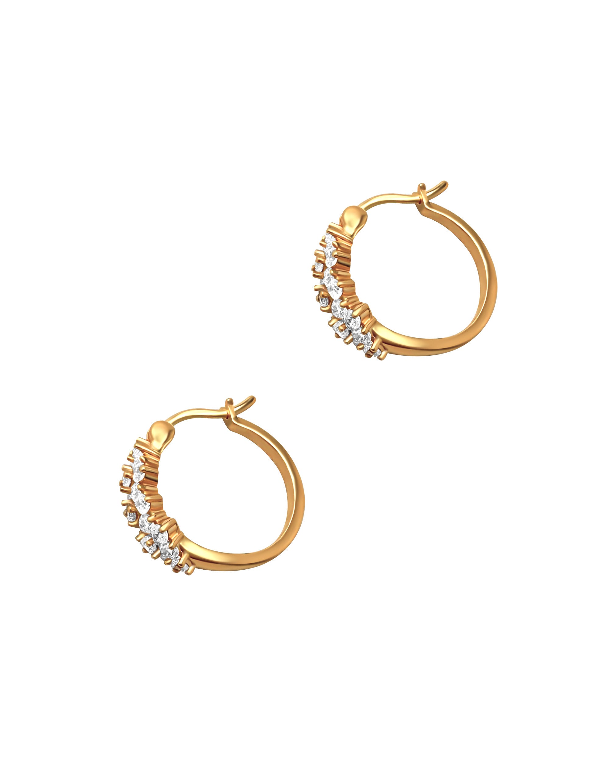 CREOLE EN PLAQUE OR AVEC ZIRCONIUM