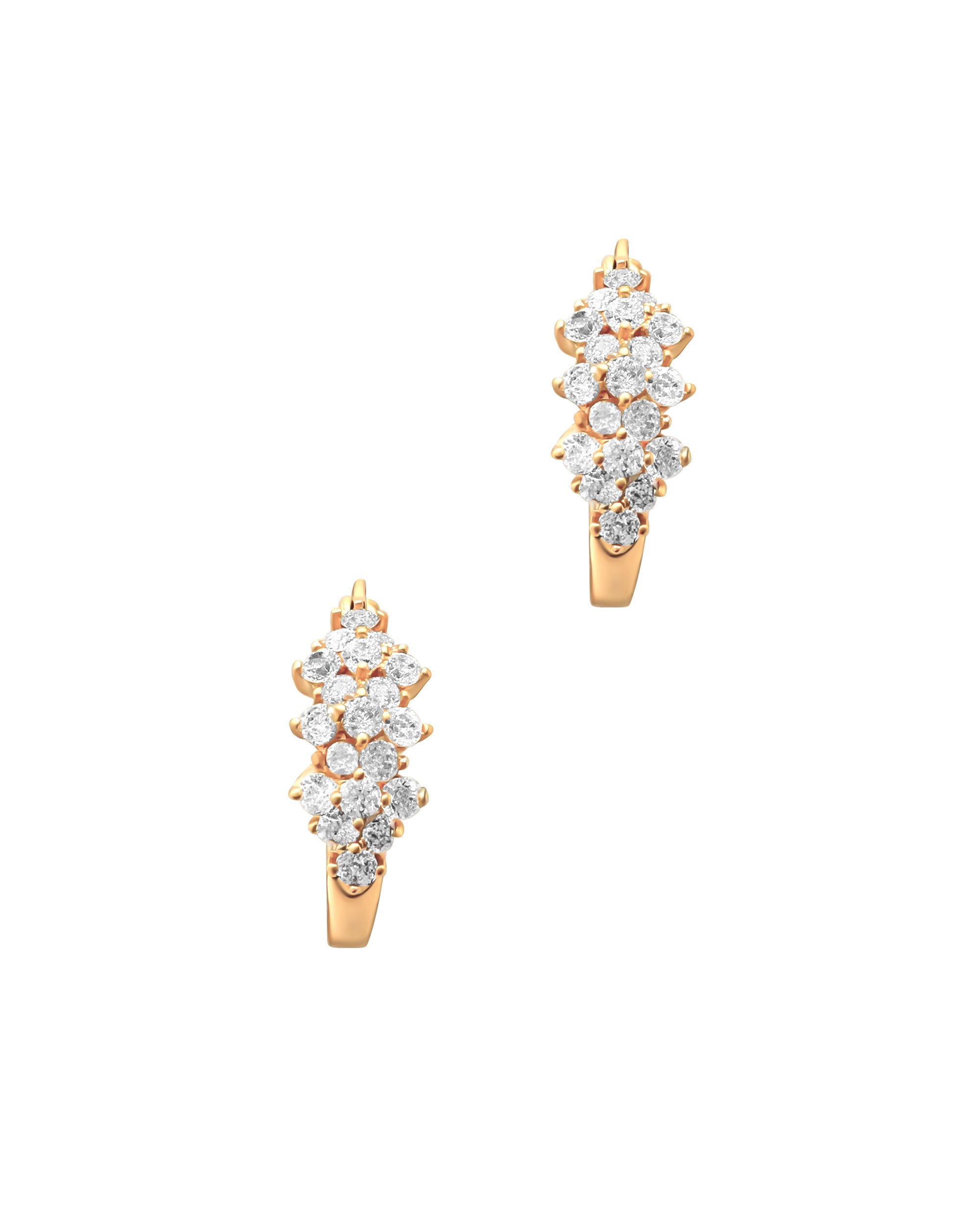 CREOLE EN PLAQUE OR AVEC ZIRCONIUM