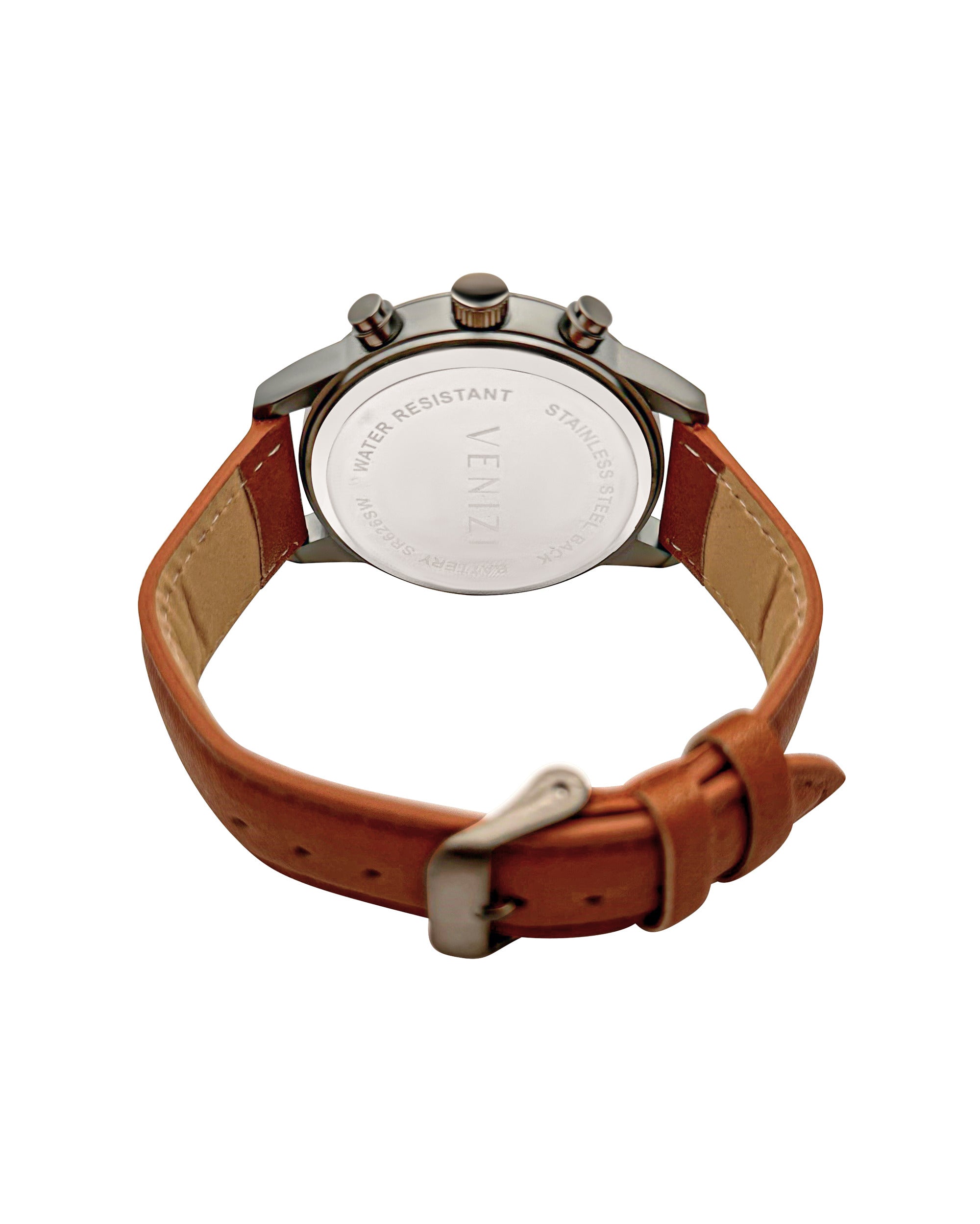Montre Venizi Gun bracelet cuir camel
