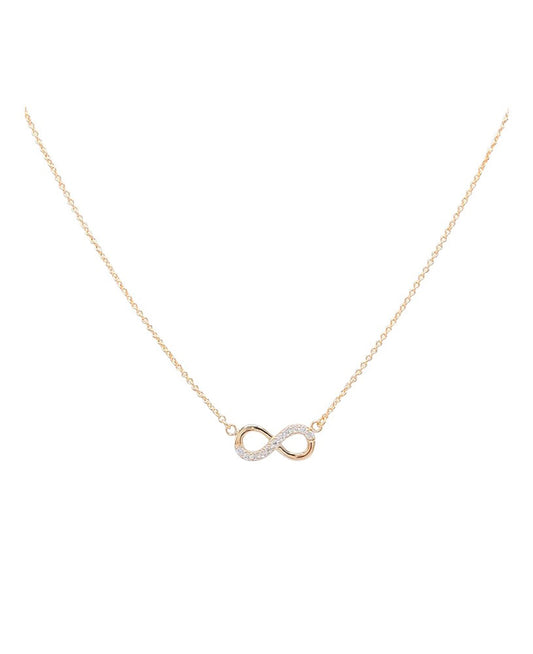 Collier en plaqué or avec motif infini