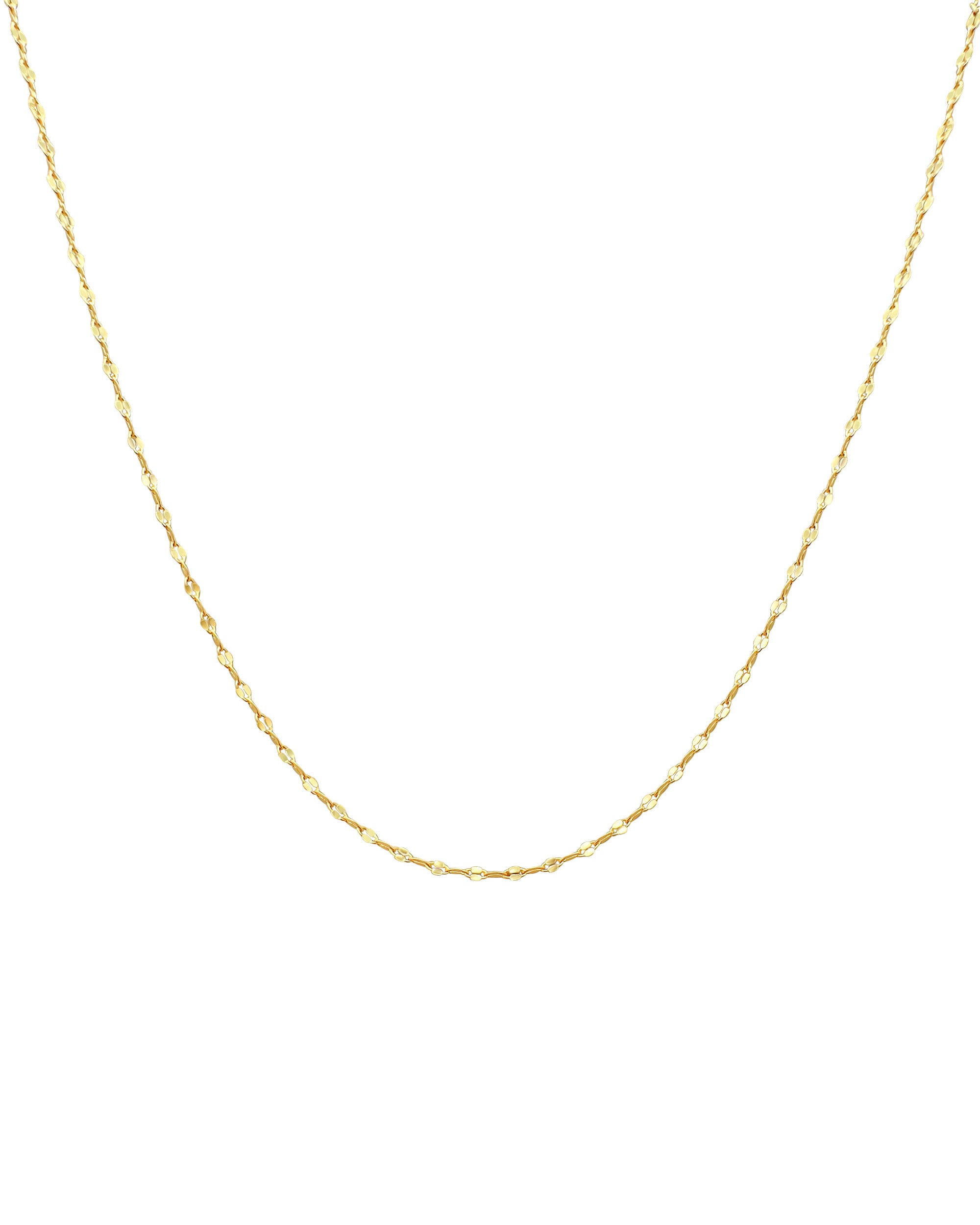 CHAINE EN PLAQUE OR MAILLE CAFE ALLONGER