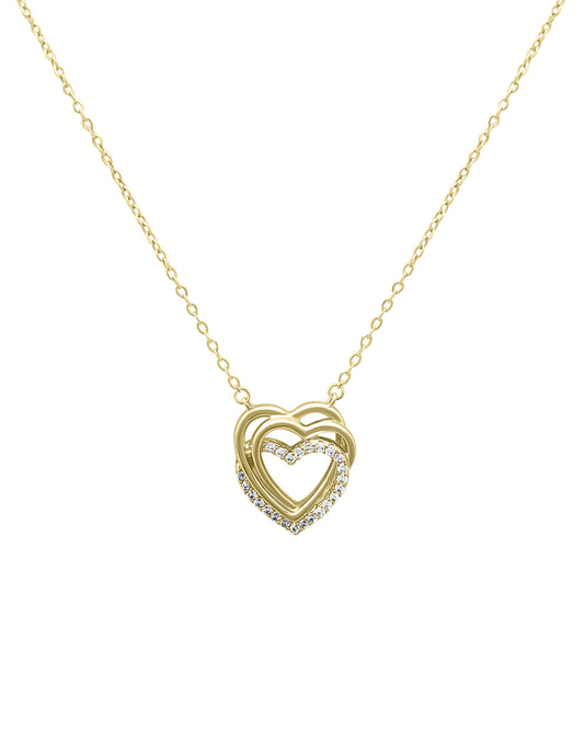 Vergulde hartketting – eeuwige liefde