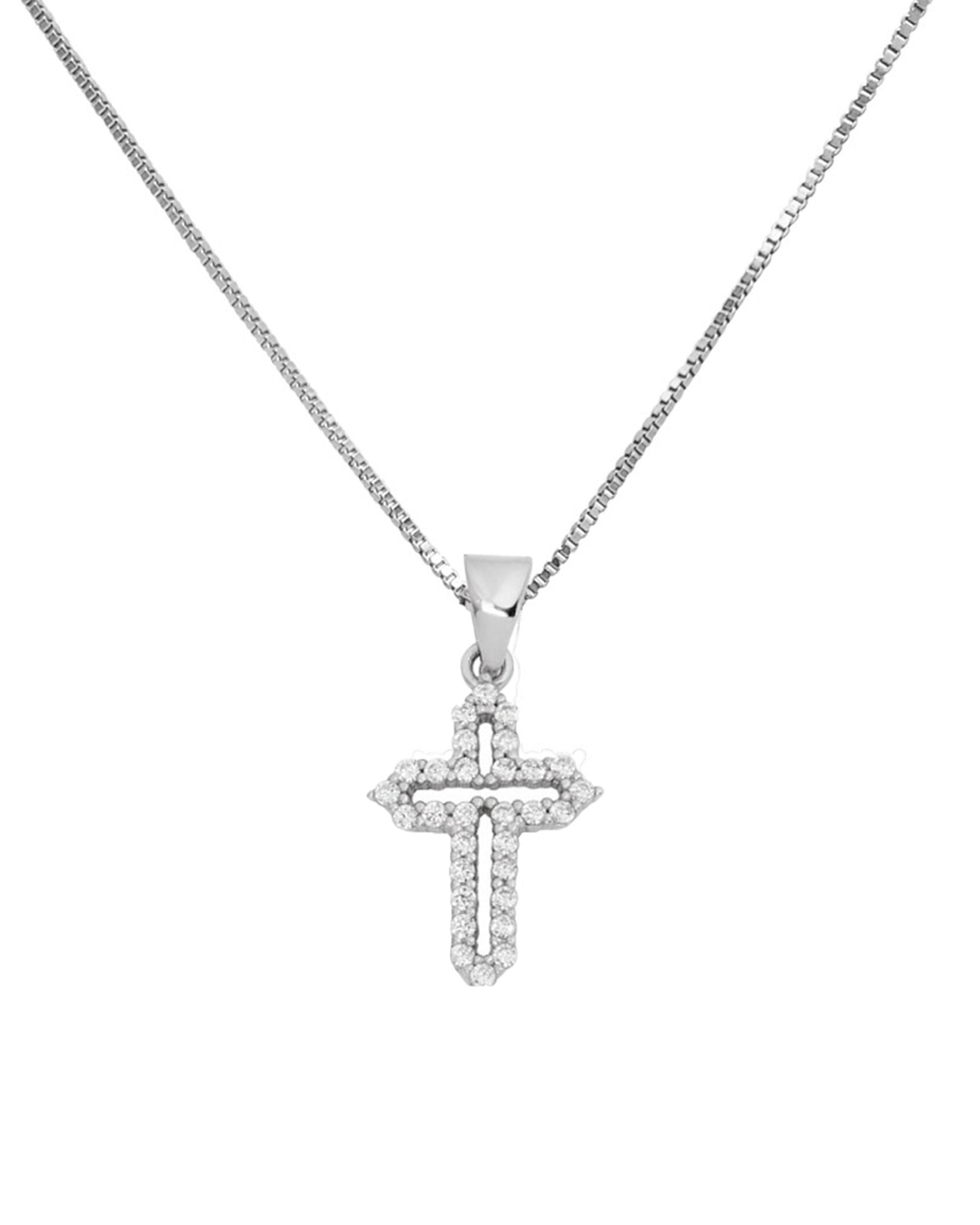 COLLIER EN ARGENT PENDENTIF CROIX