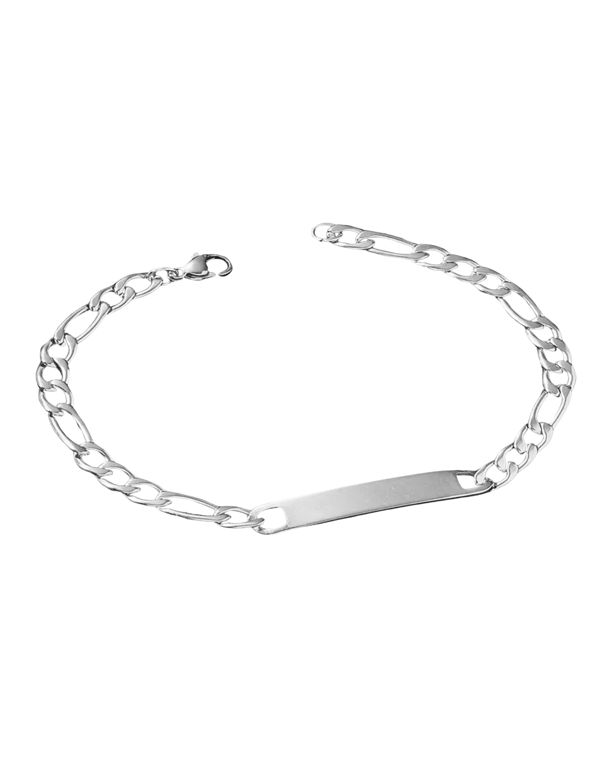 Gourmette Venizi en acier massif maille figaro