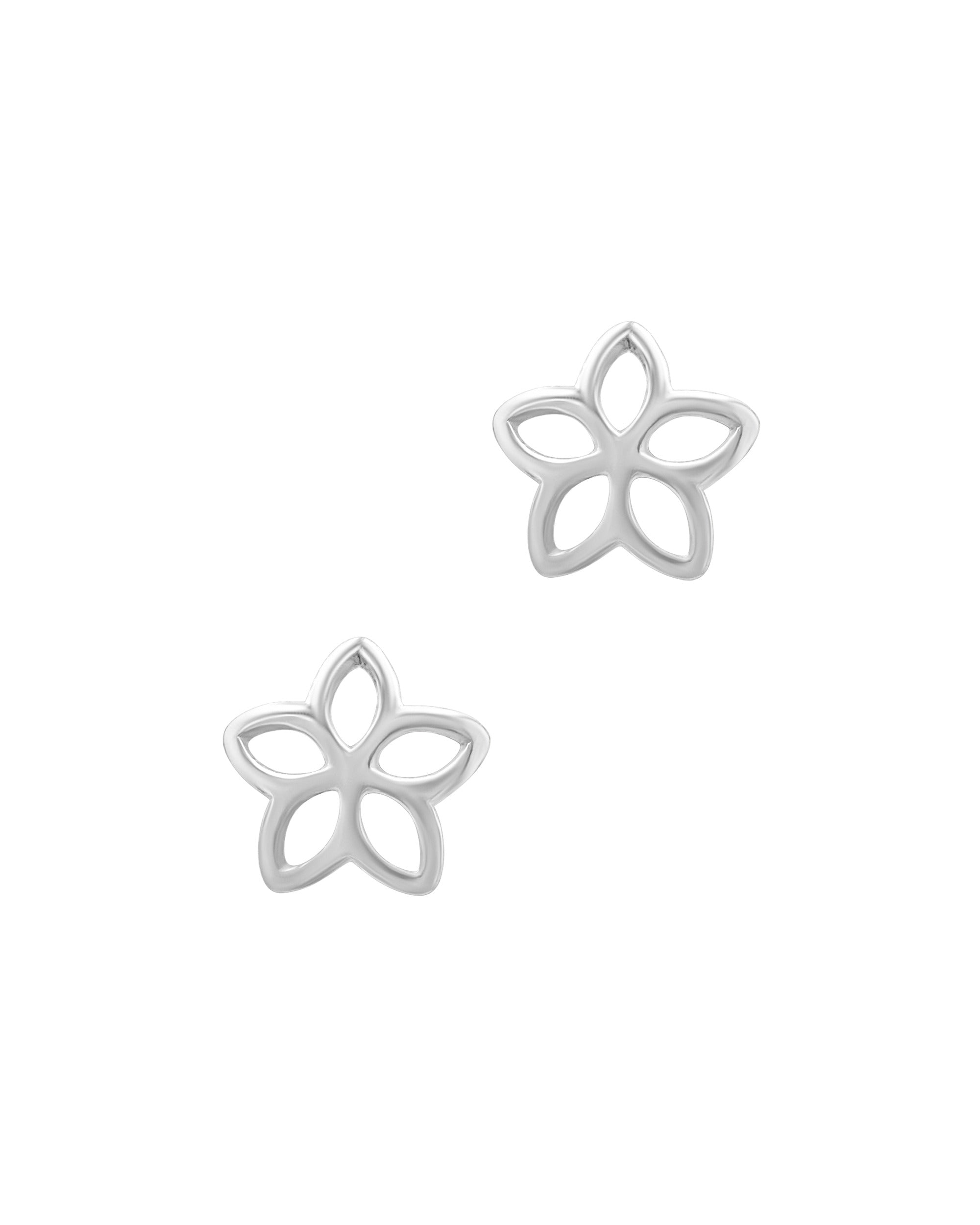 BOUCLES D'OREILLES EN ARGENT FLEUR