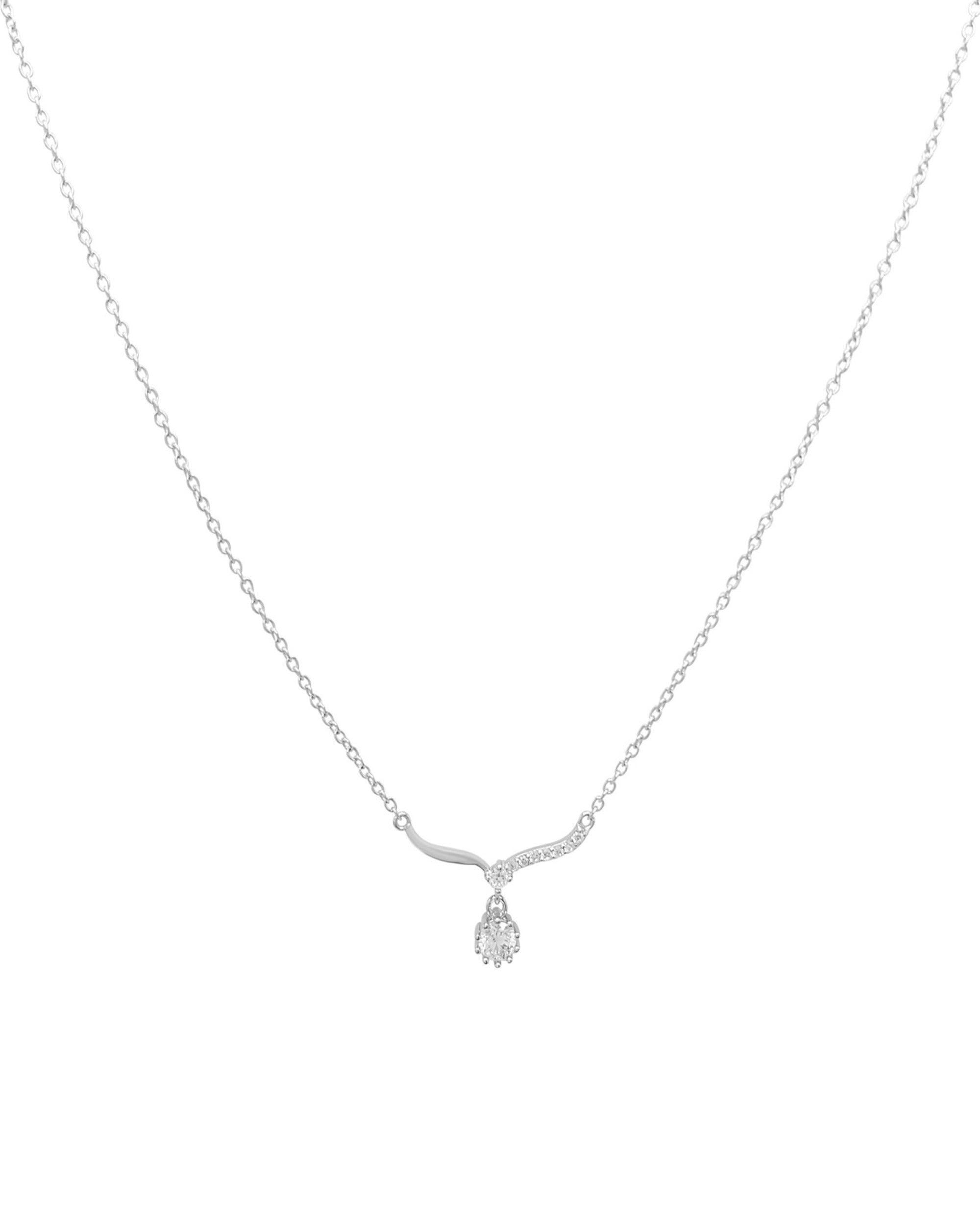 COLLIER EN ARGENT SOLITAIRE PENDANT
