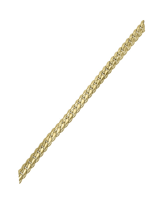 Bracelet en acier maille anglaise 5,5 mm