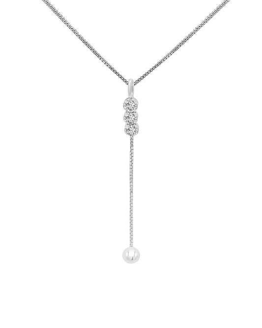 Collier en argent avec 3 pierres