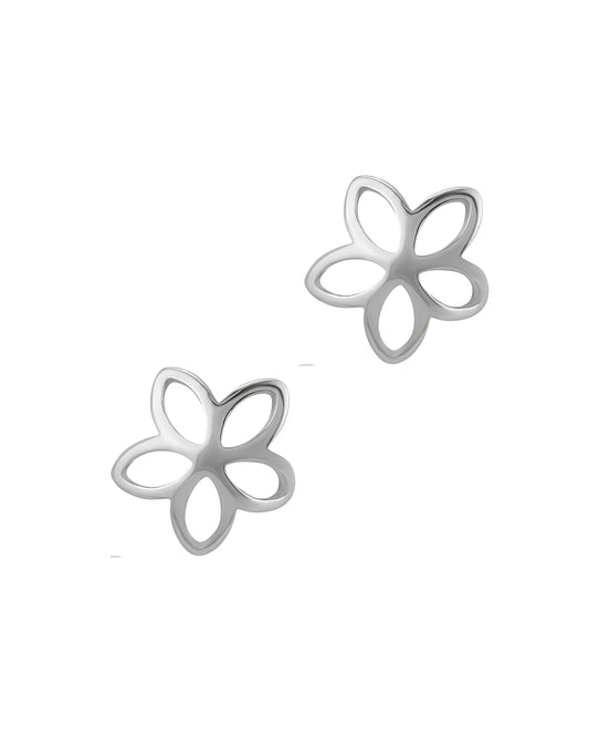 Boucles d'oreilles en argent fleur