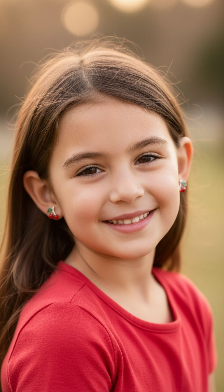 BOUCLES D'OREILLES EN ARGENT CERISES