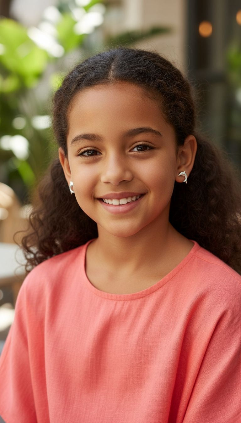 BOUCLES D'OREILLES EN ARGENT DAUPHIN