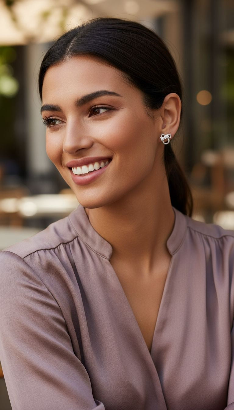 MINNIE MOUSE ZILVEREN KINDEROORBELLEN