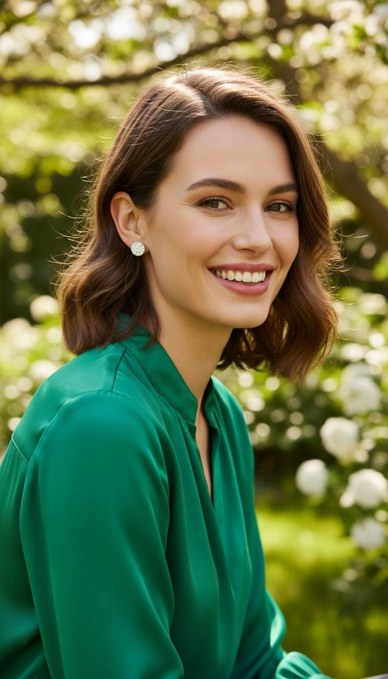 RONDE ZILVEREN OORBELLEN MET STRASS