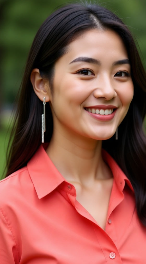 ZILVEREN OORBELLEN MET 2 STAAFJES EN STENEN