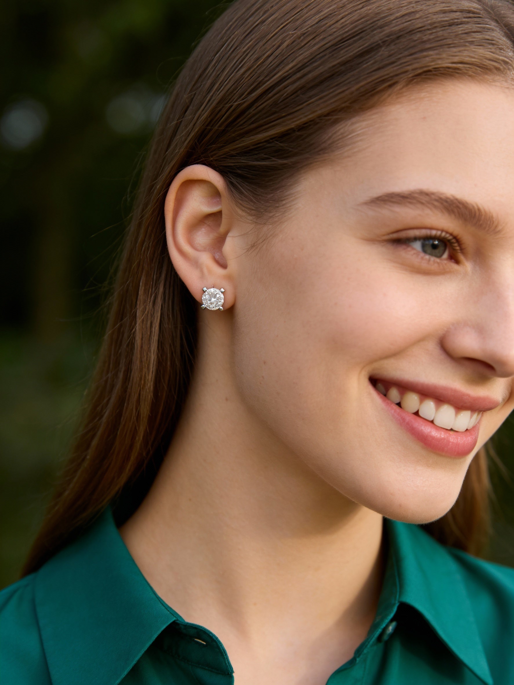 Zilveren oorbellen met zirkonia