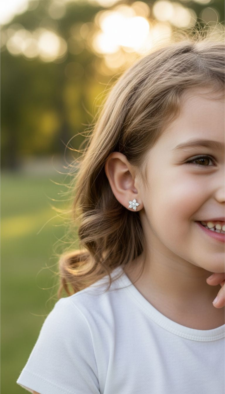 ZILVEREN STERREN OORBELLEN