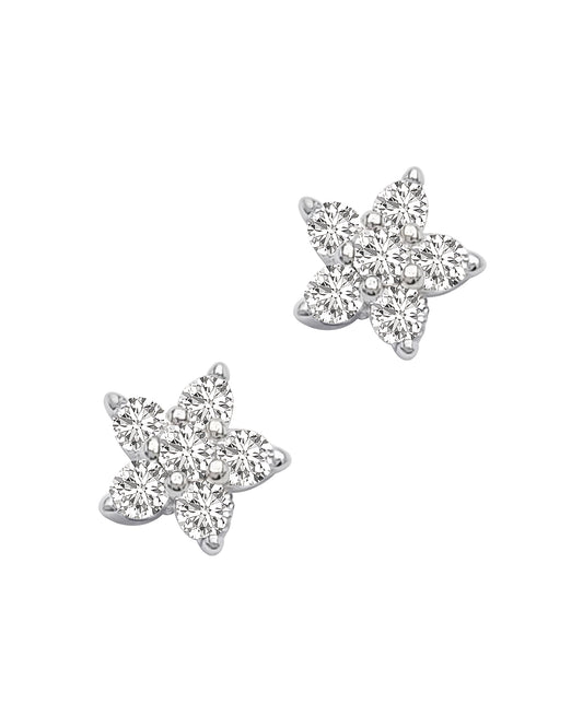 Boucles d'oreilles en argent étoile