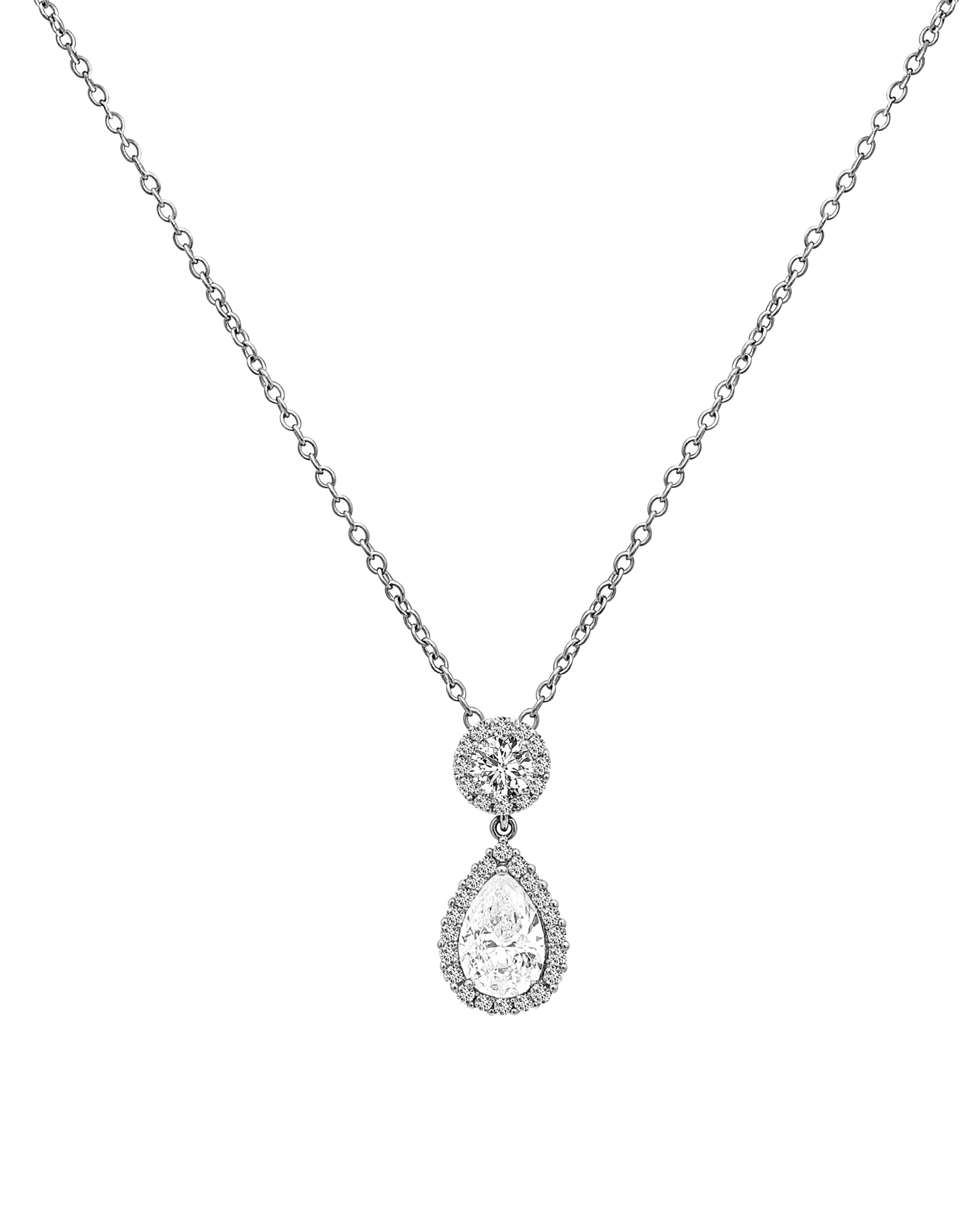 COLLIER EN ARGENT AVEC PENDENTIF GOUTTE