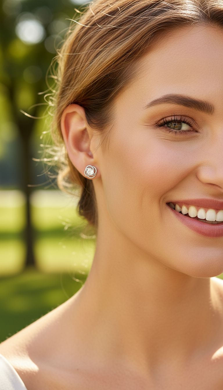BOUCLES D'OREILLE ARGENT AVEC GROS SOLITAIRE
