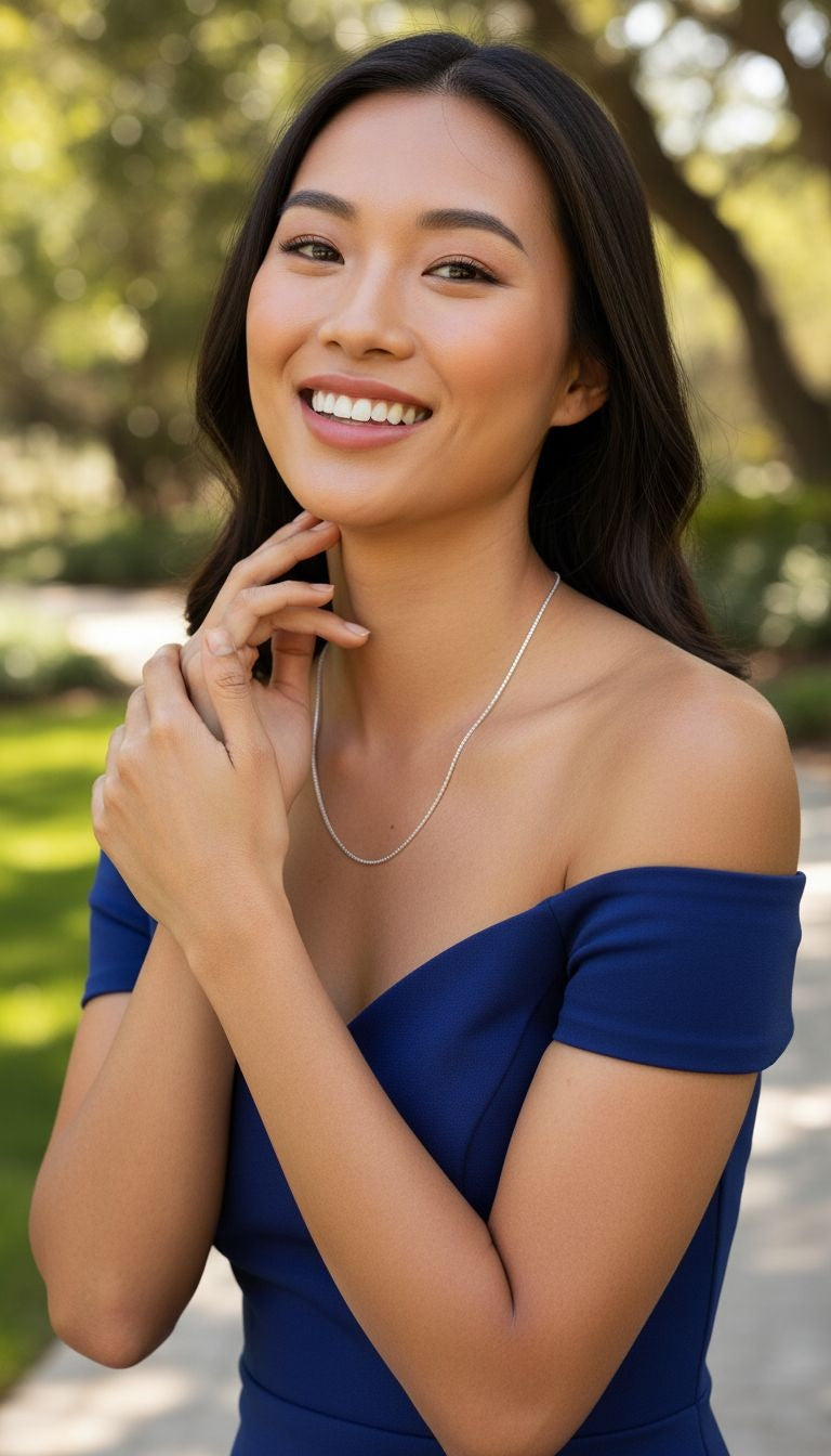 1 mm Venetiaanse zilveren ketting