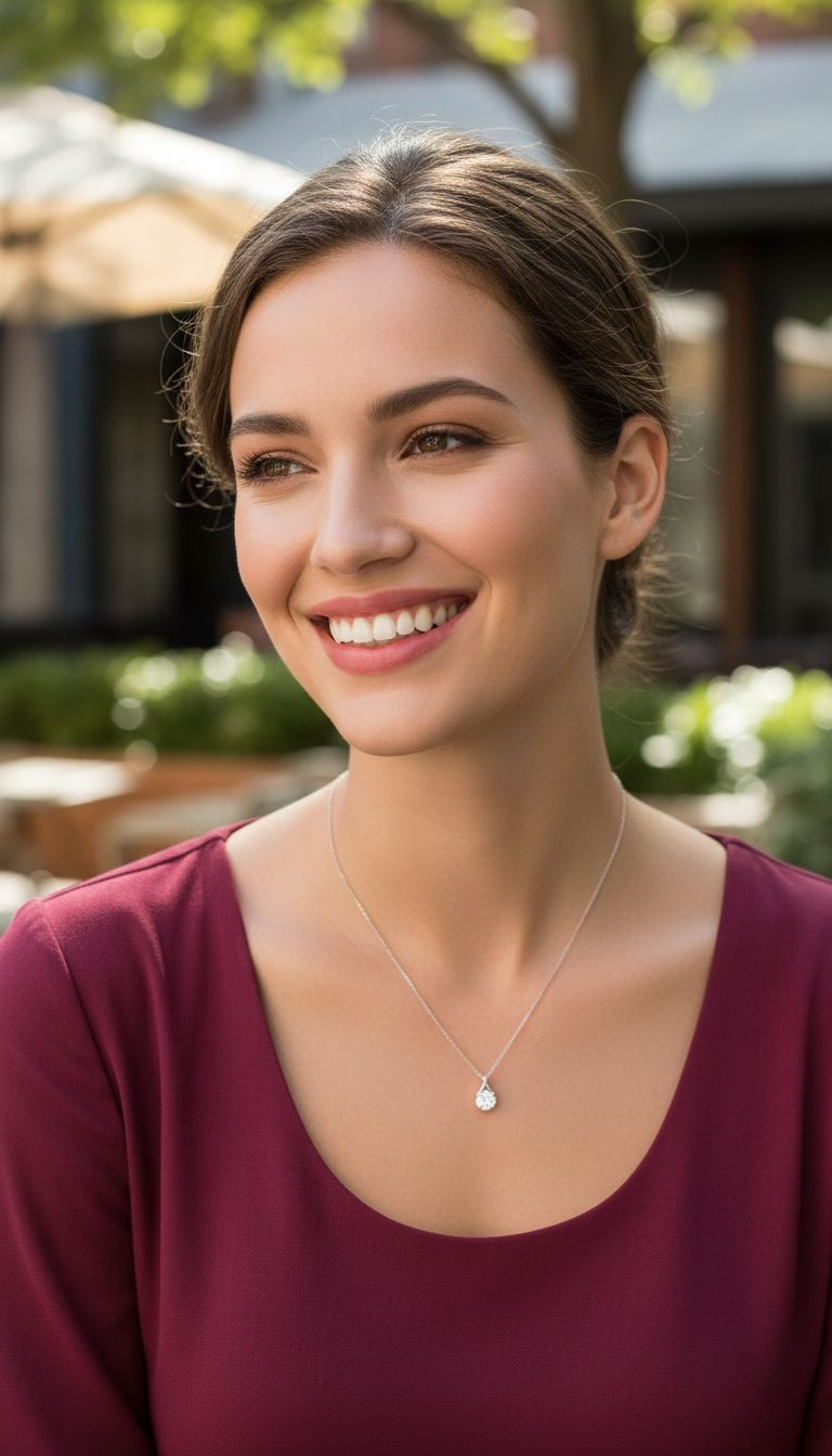 ZILVEREN KETTING MET VLOERBEKLEDING EN SOLITAIRE BELLEN