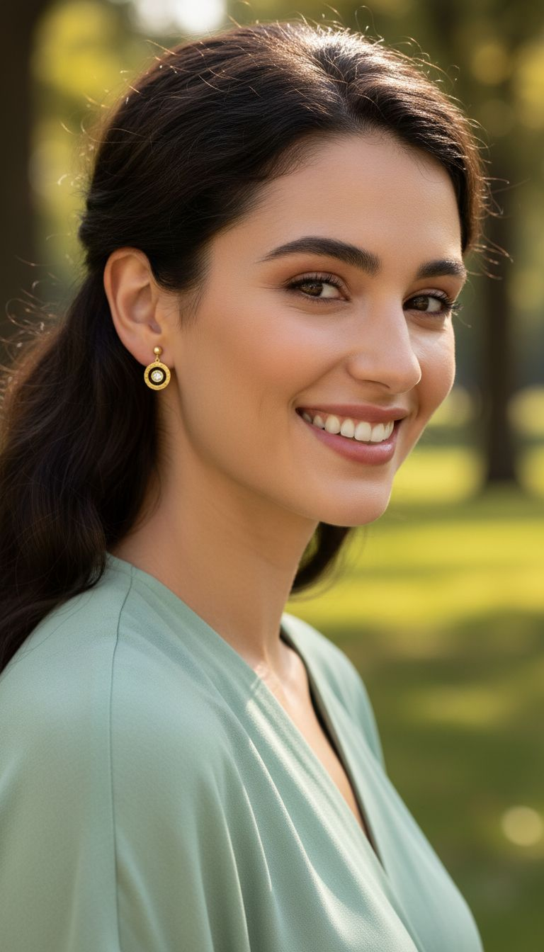 VERGULDE STALEN OORBELLEN MET RONDE ROMEINSE CIJFERS, ZWARTE CIRKEL EN STRASS