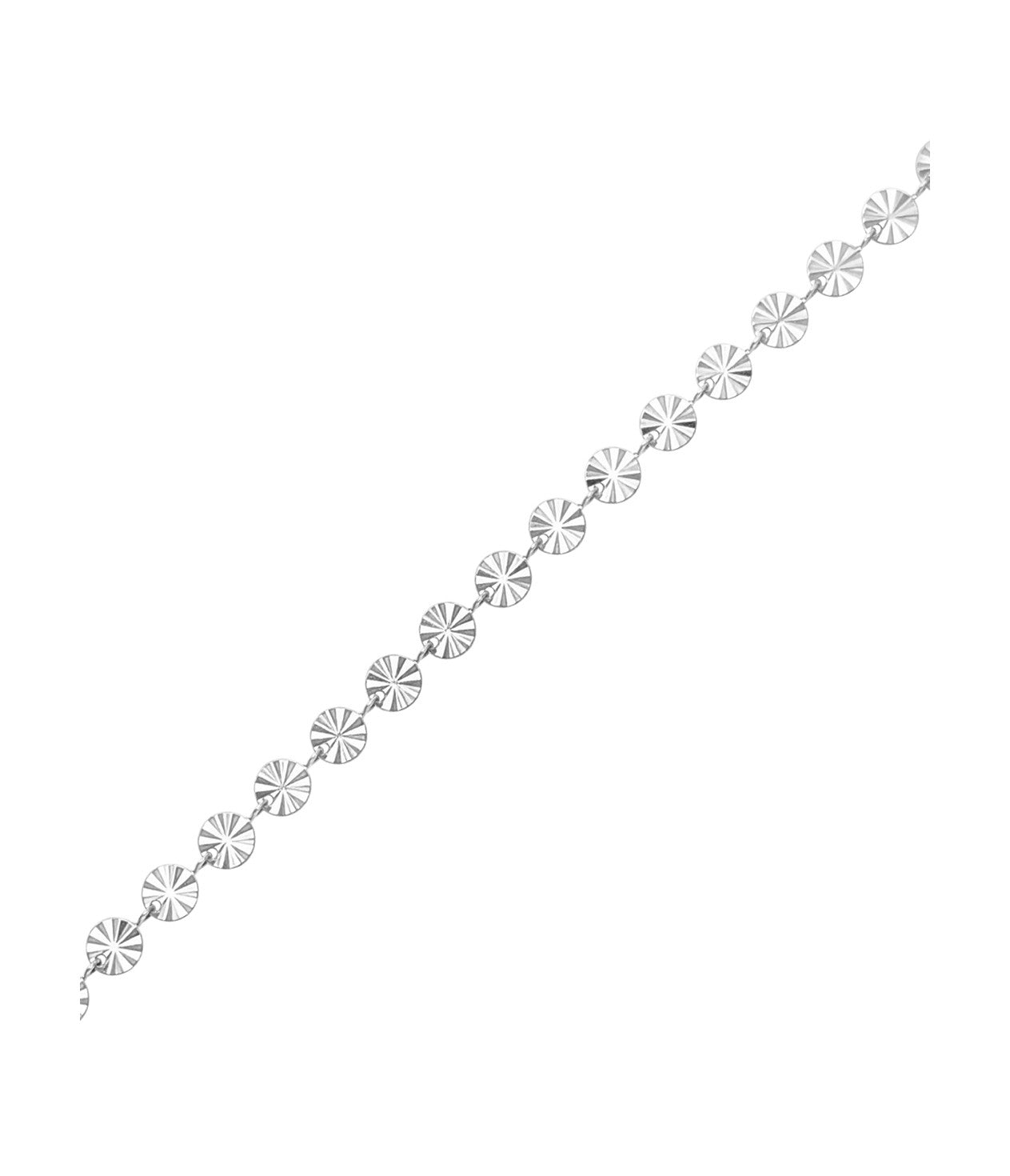 BRACELET EN ACIER AVEC PASTILLES STRIEES