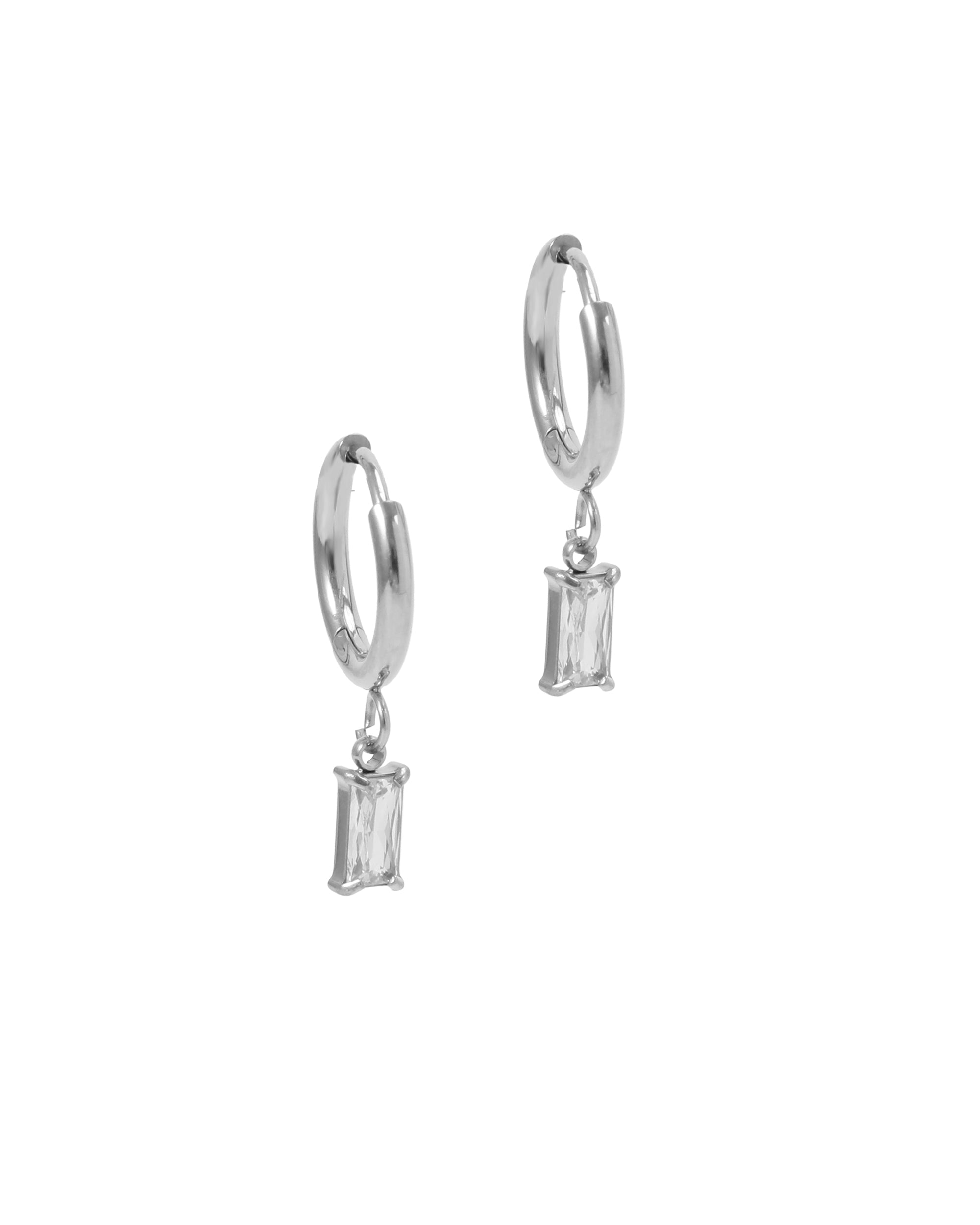 RECTANGULAR STEEL CREOLES WITH ZIRCONIUM