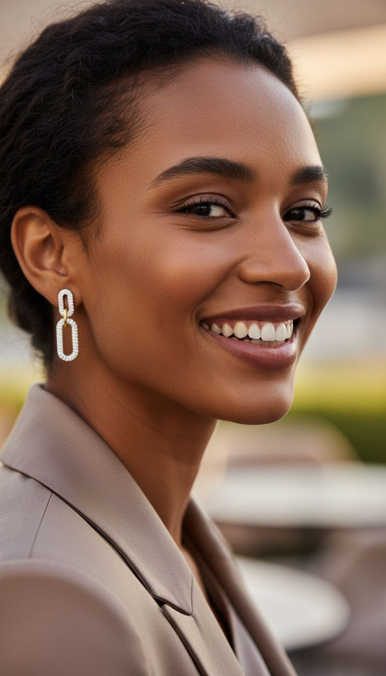 VERGULDE STALEN DUBBELE RECHTHOEKEN MET AFGERONDE STRASS