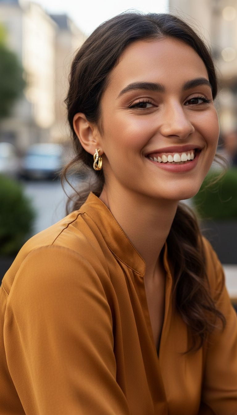 CREOOLS VAN DUBBELE GOUDVERZILVER EN ZIRKONIUM