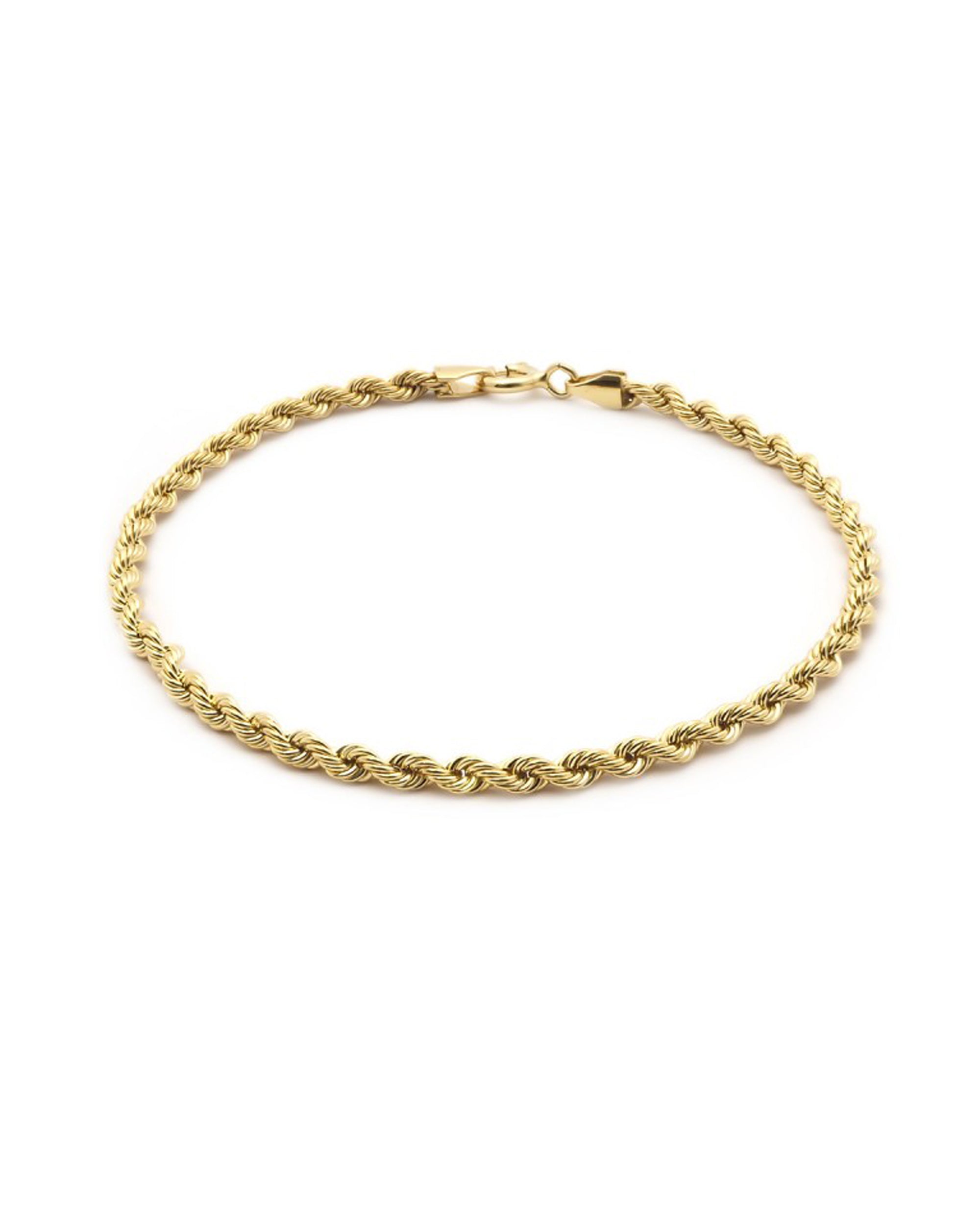 Vergulde stalen touw mesh armband
