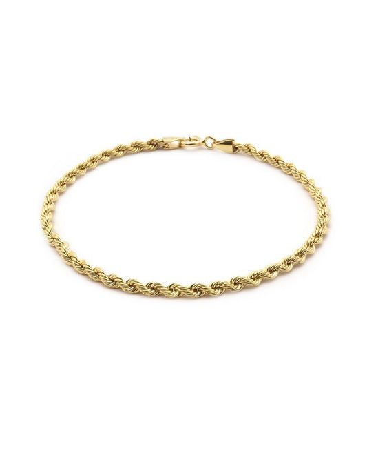 Gold-plated steel rope mesh bracelet