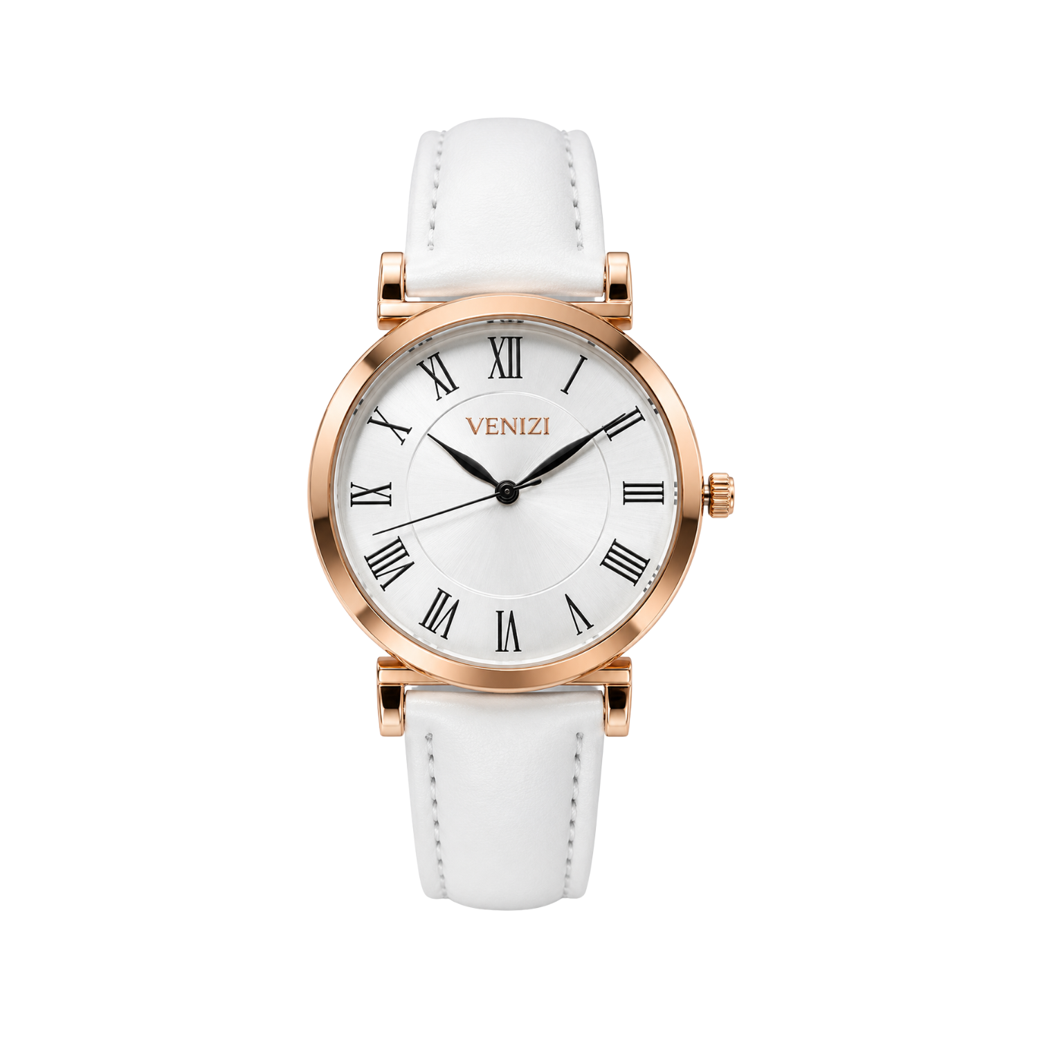 Venizi dauwhorloge met witte leren band