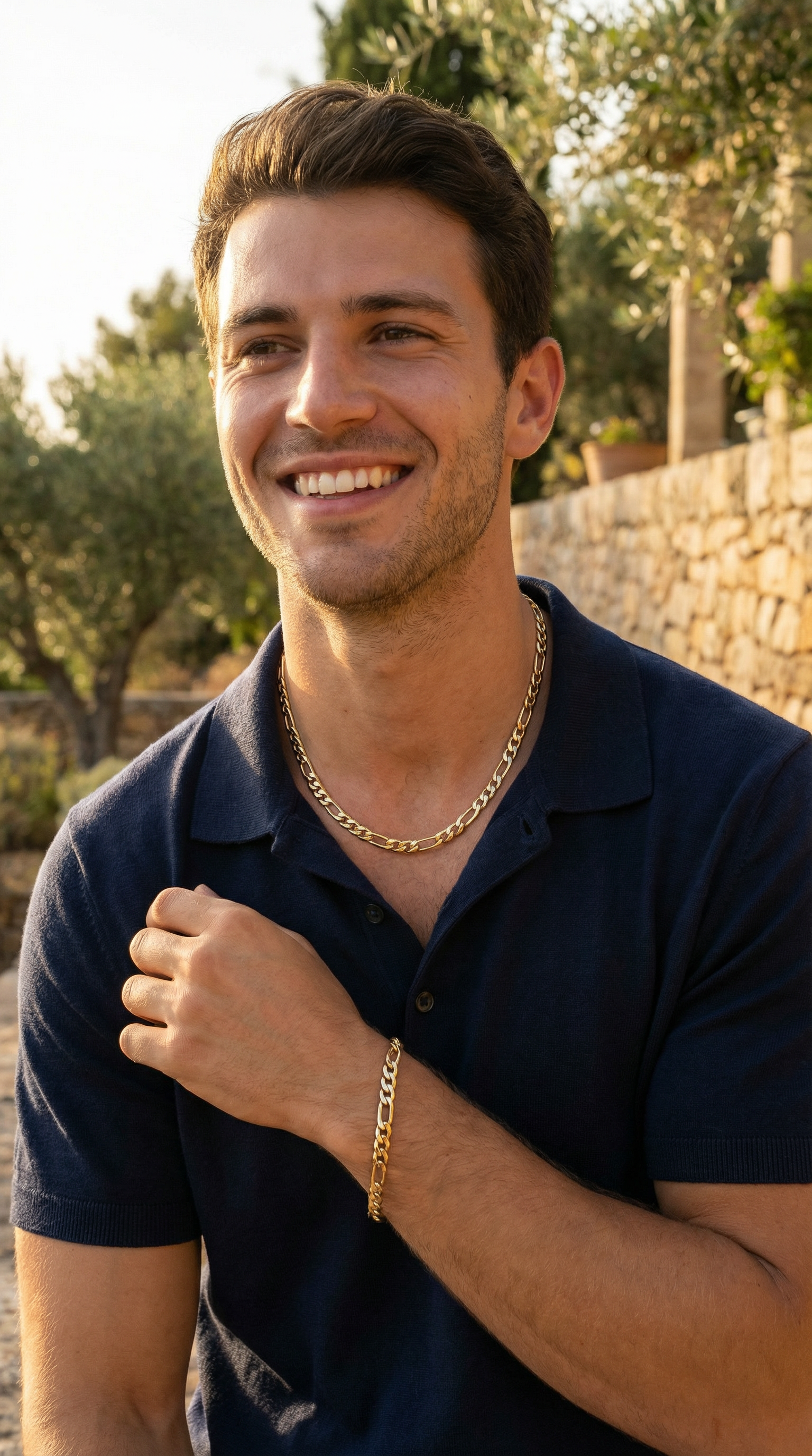 FIGARO MESH GOUDSTALEN SIERADENSET