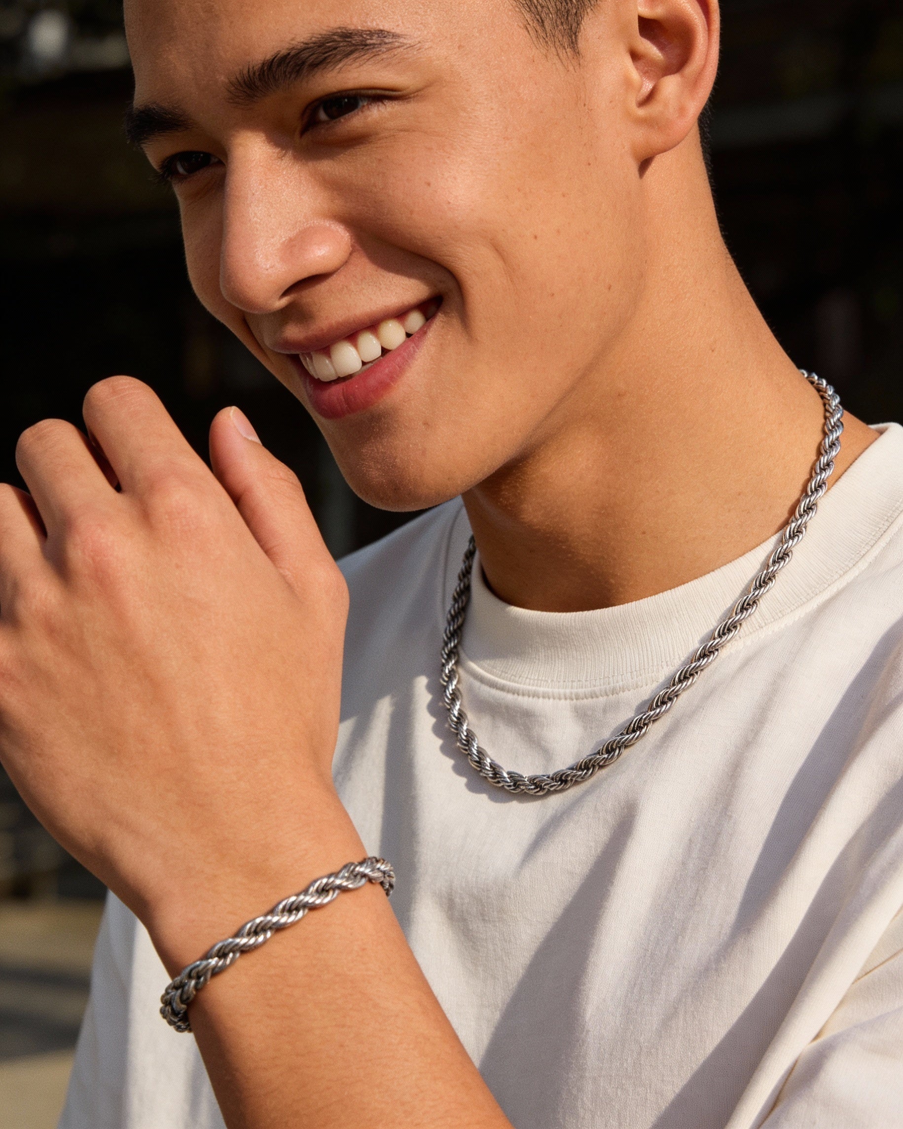 STALEN SET MET 2MM TOUWGAAS